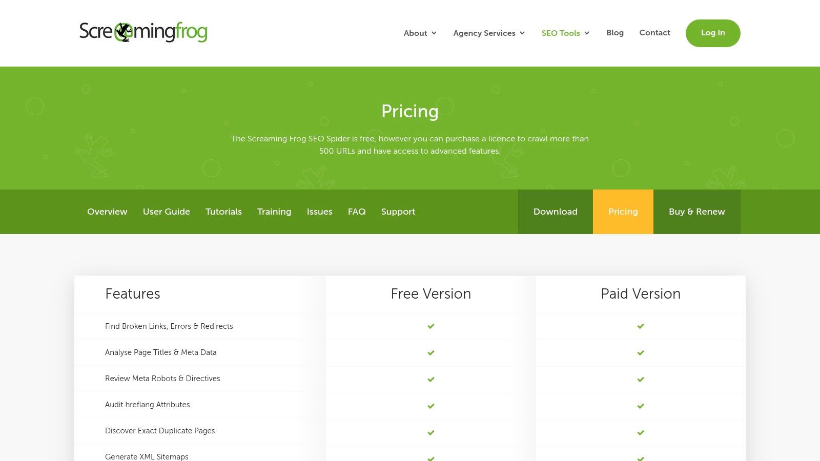 Screaming Frog SEO Spider