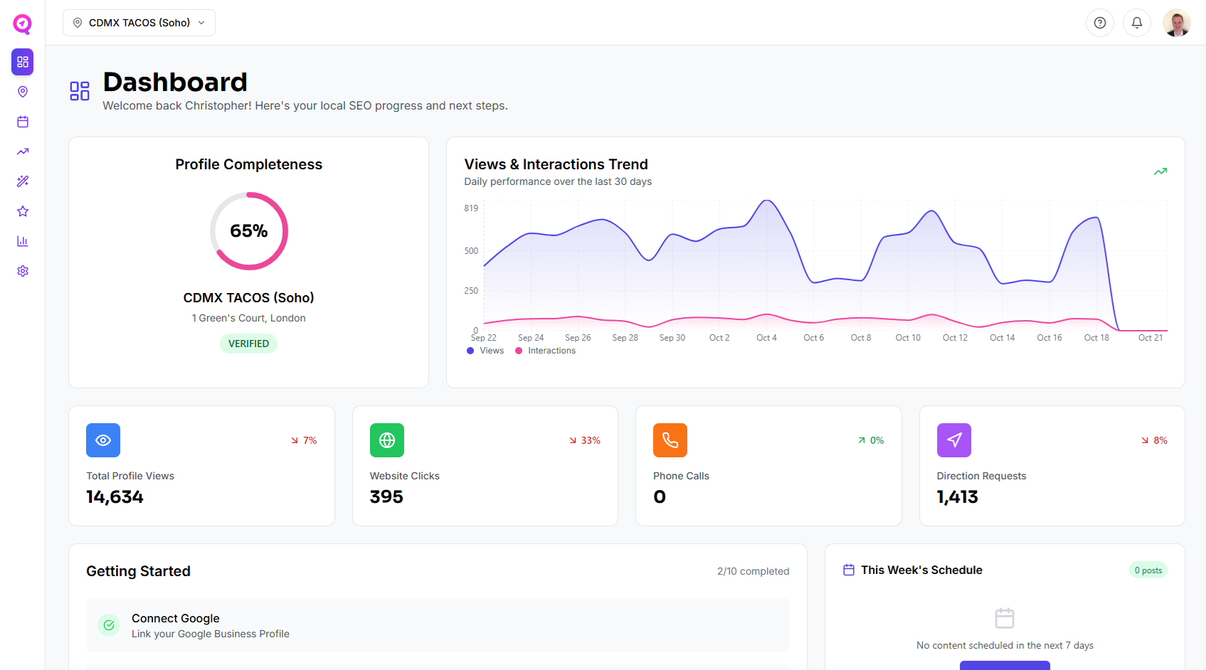 AI SEO Tool for GBP Optimisation