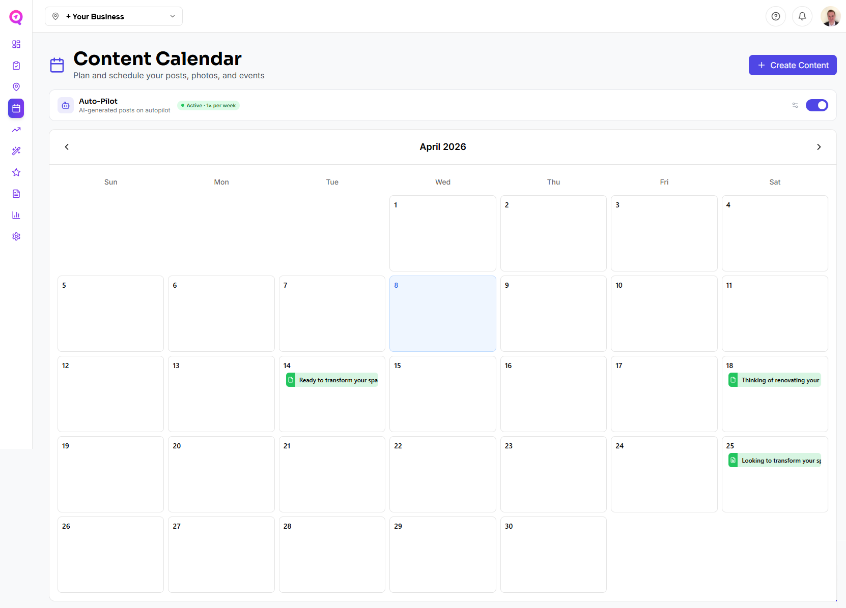 Schedule Google Business Posts - GBP Schedular