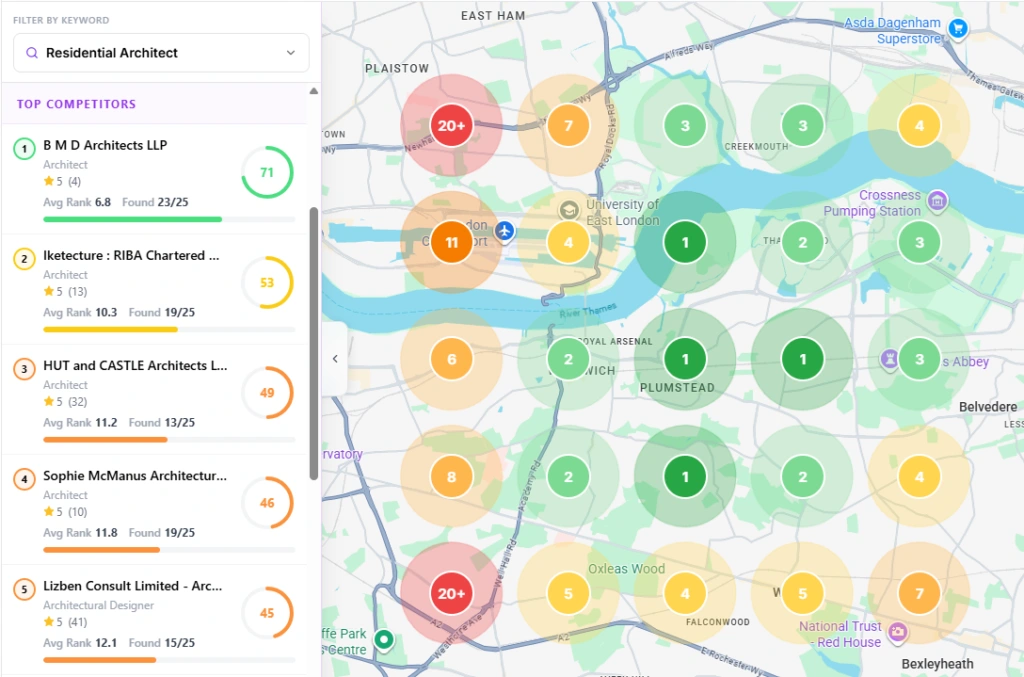 Local Rank Tracker Tool for Google Maps Rankings - LocalHQ