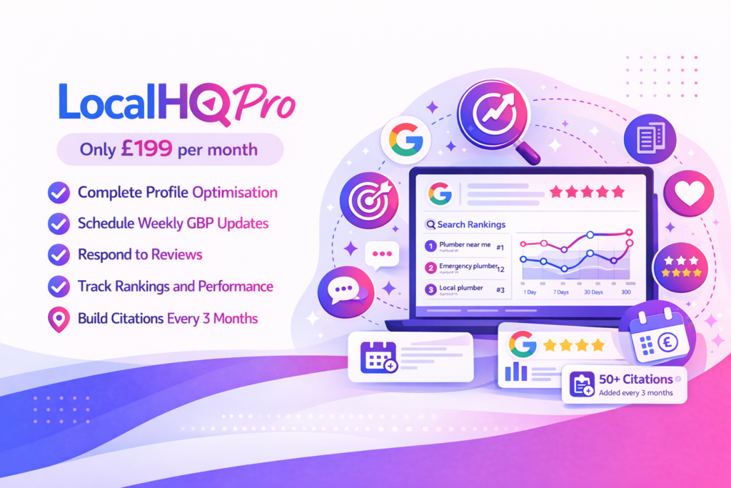 LocalHQPro services Google Business Profile Management