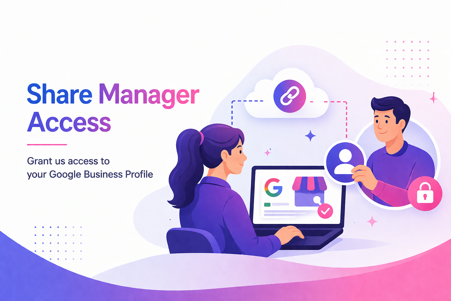 Share Google profile access securely