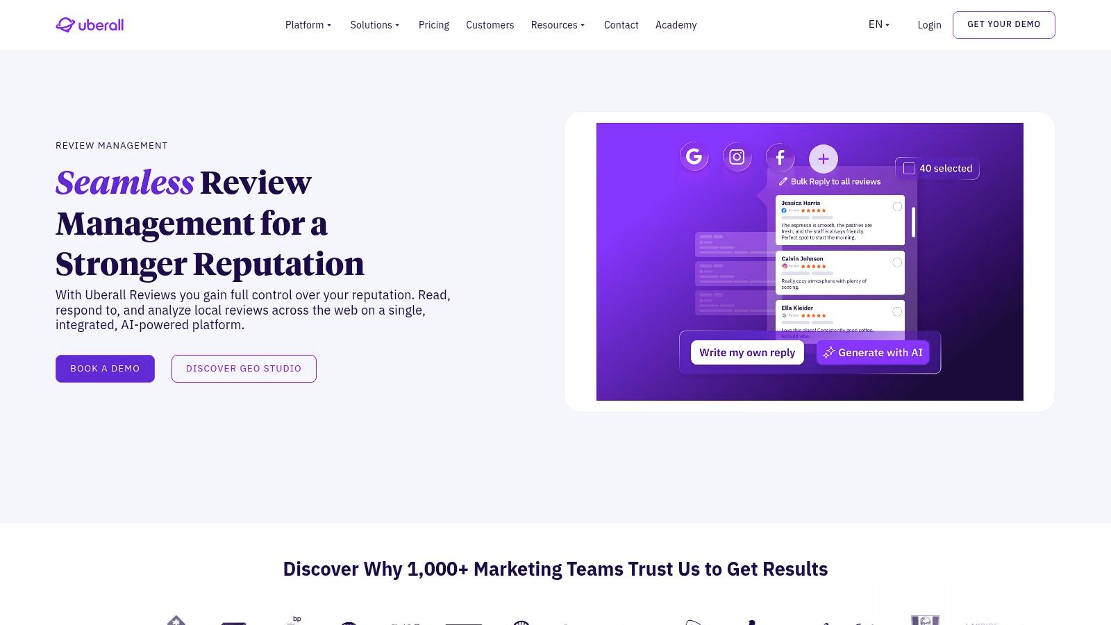 Uberall CoreX – Reviews