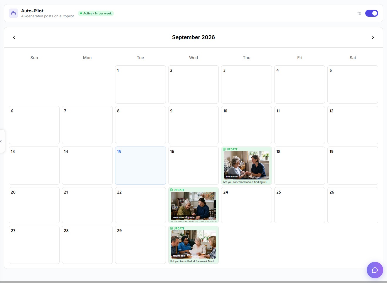Schedule Google Business Profile updates with LocalHQ